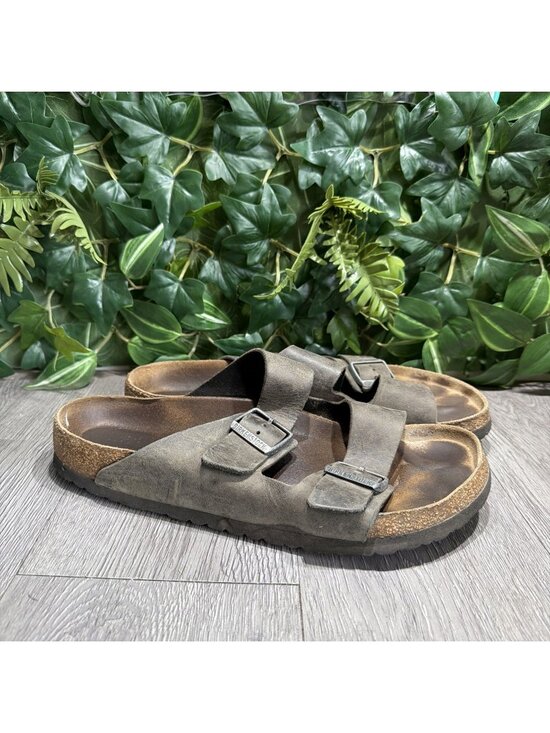 Birkenstock Arizona Soft Footbed Sandal Men size 44 Habana Oiled Leather main image 7